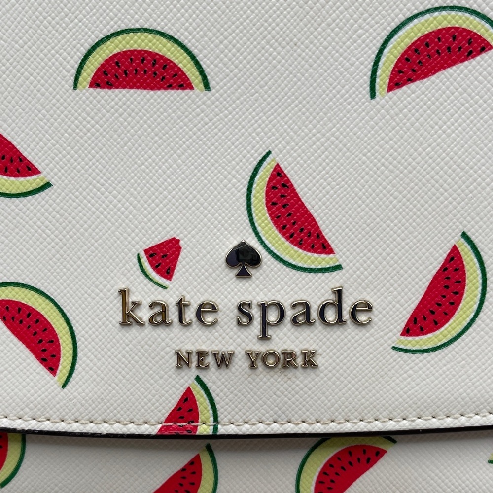 Kate Spade White Crossbody with Watermelon Print and Gold Hardware Kate Spade - Picture 2 of 9